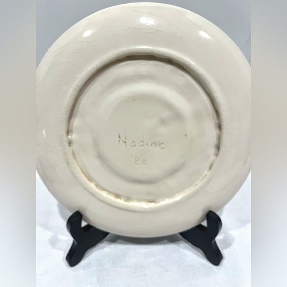 Mushroom Saucer Vintage Plates set of 2 - Picture 9 of 11